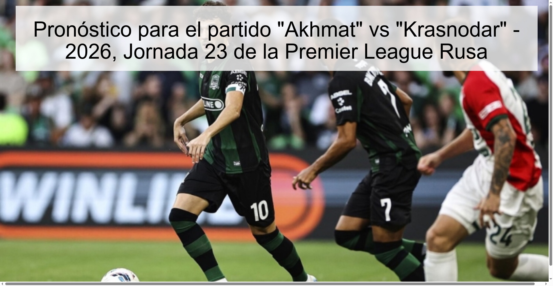 Prediction for the match Prediction for the match