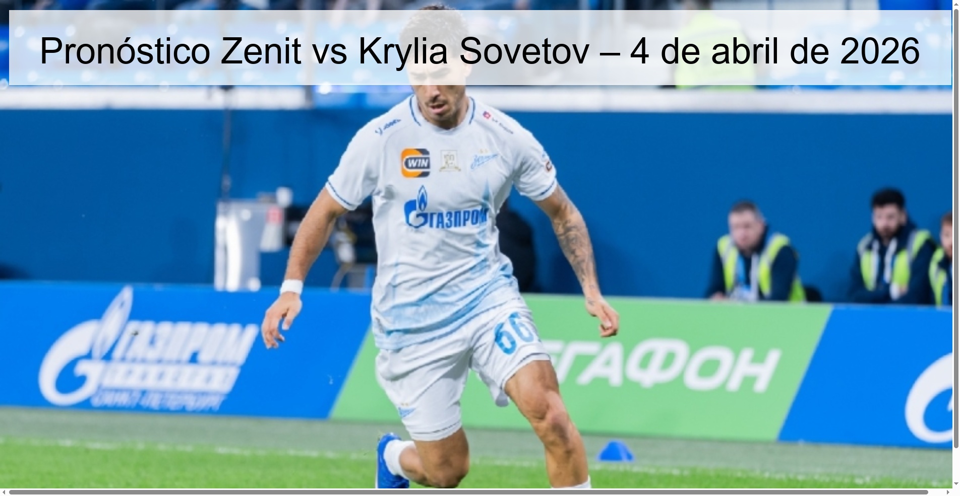 Zenit vs Krylia Sovetov Prediction – April 4, 2026 Zenit vs Krylia Sovetov Prediction – April 4, 2026