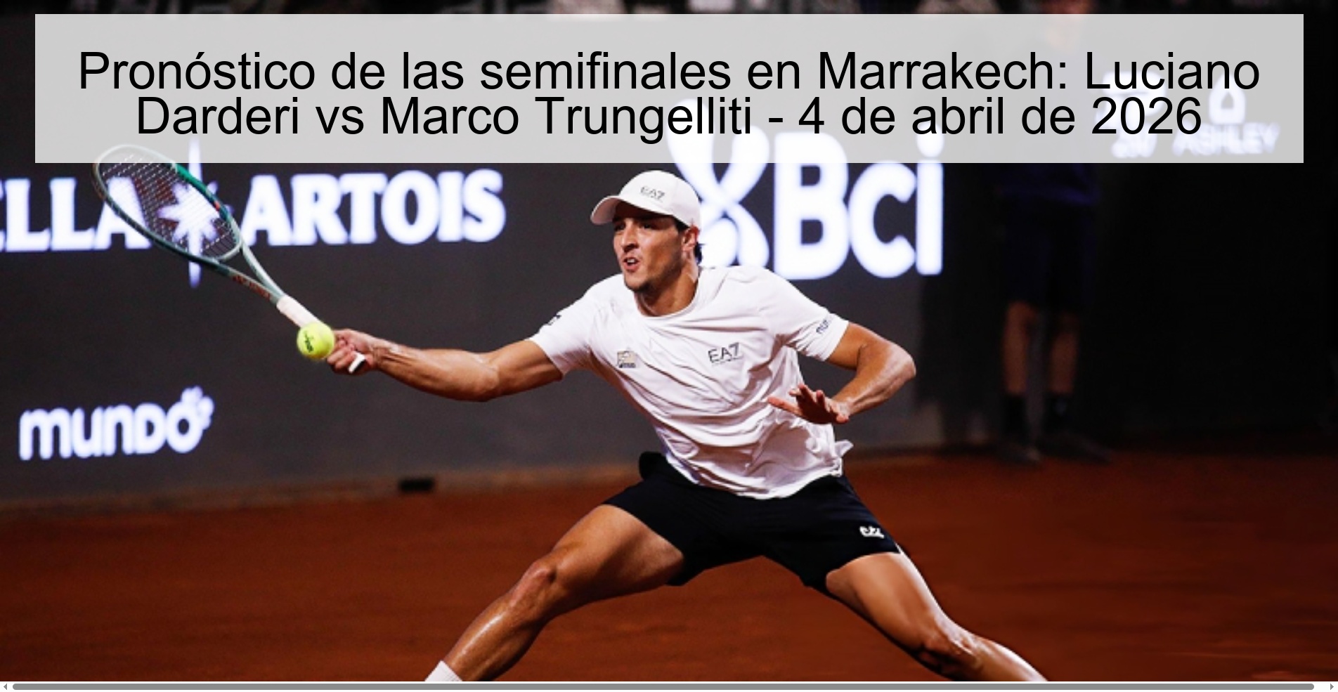Marrakech Semifinals Prediction: Luciano Darderi vs Marco Trungelliti – April 4, 2026
