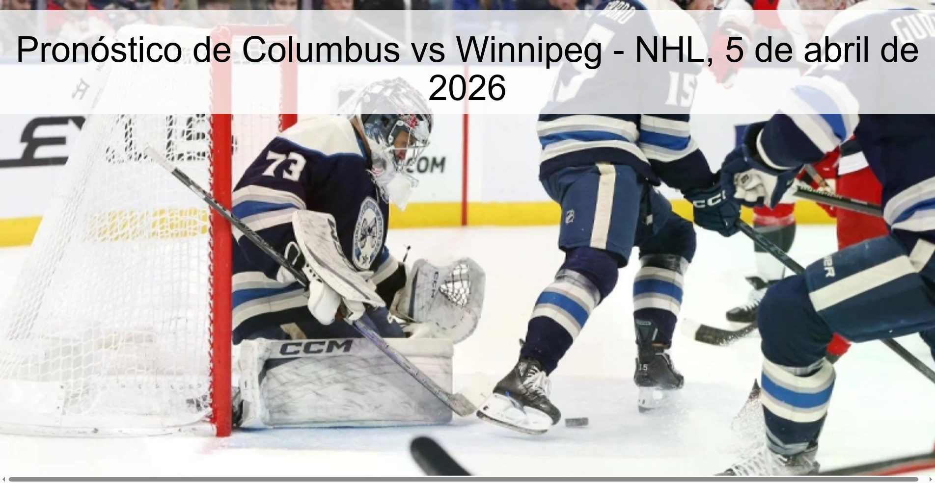 Columbus vs Winnipeg Prediction – NHL, April 5, 2026
