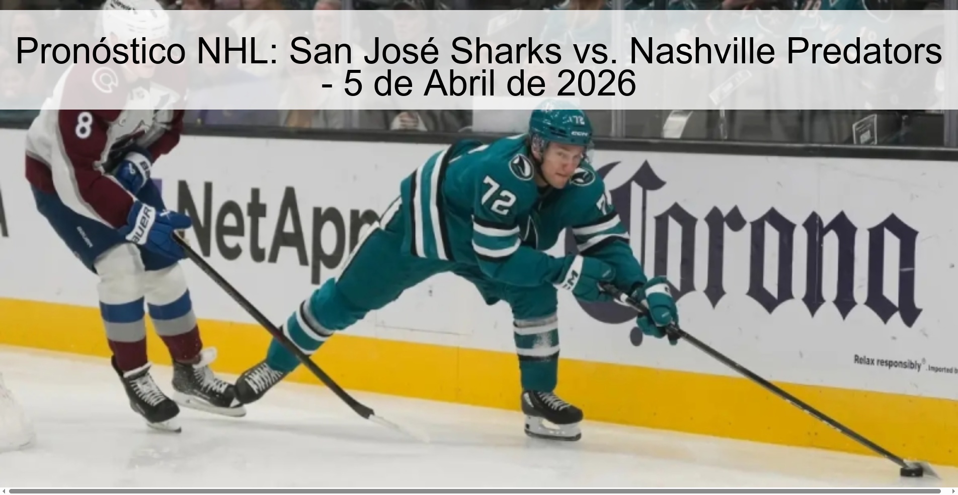 NHL Prediction: San Jose Sharks vs. Nashville Predators - April 5, 2026