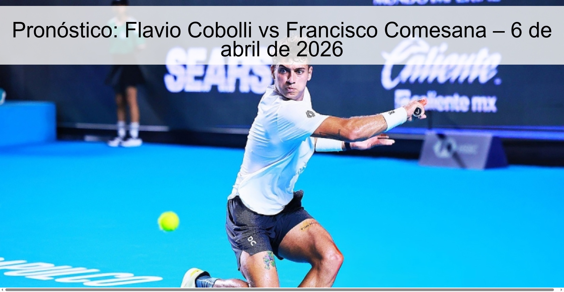 Prediction: Flavio Cobolli vs Francisco Comesana – April 6, 2026