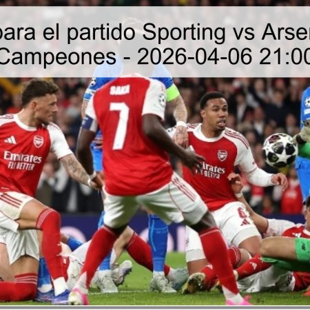 Pronóstico para el partido Sporting vs Arsenal – Liga de Campeones – 2026-04-06 21:00