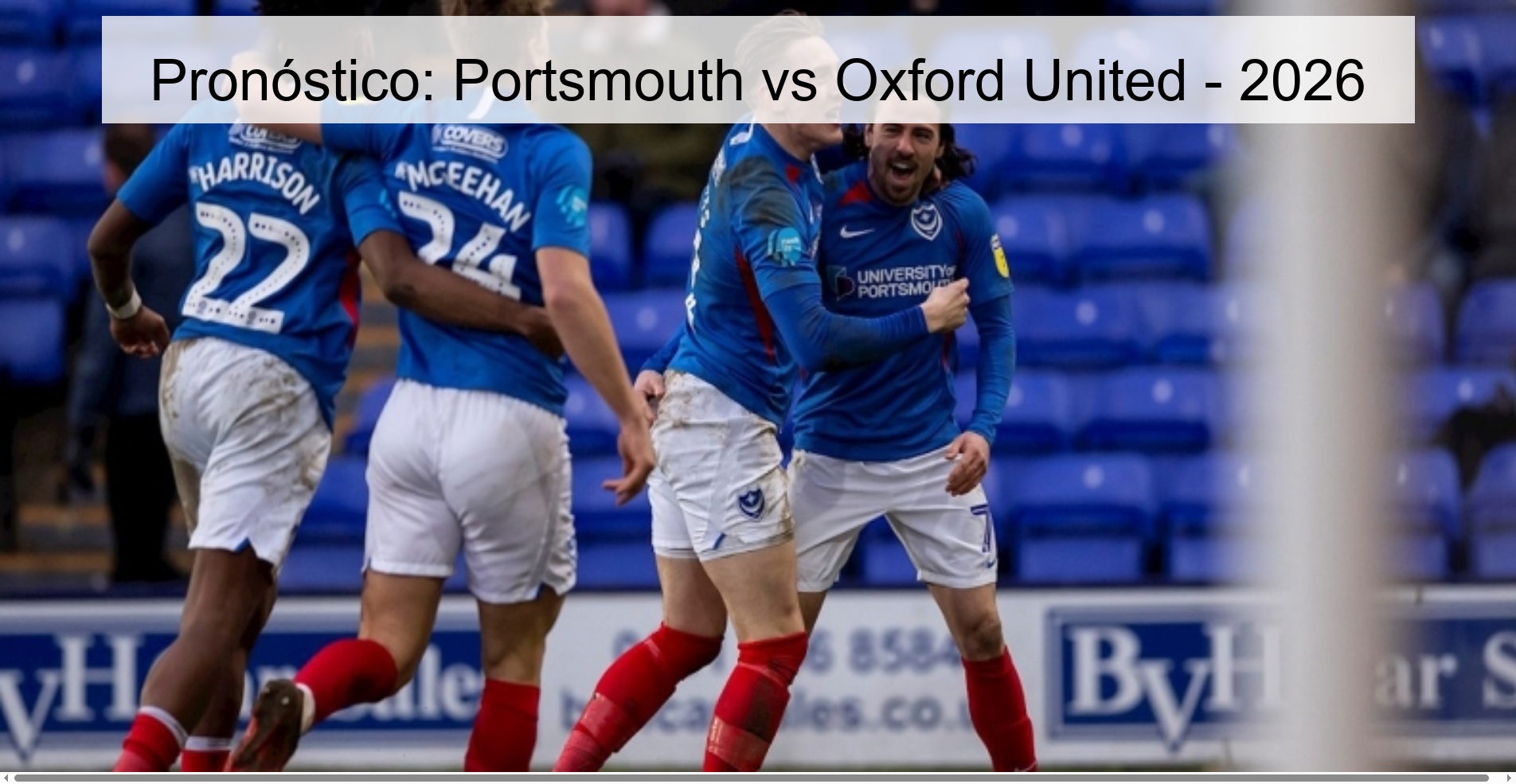 Prediction: Portsmouth vs Oxford United - 2026 Prediction: Portsmouth vs Oxford United - 2026