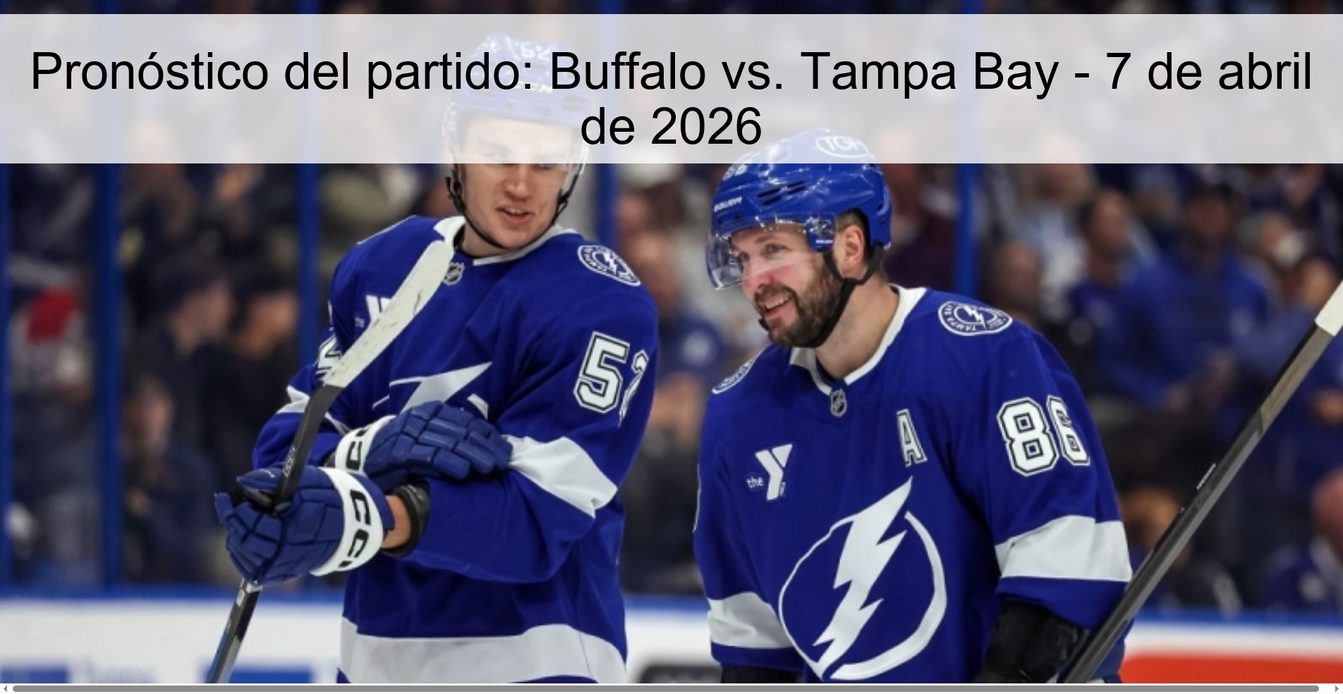 Match Prediction: Buffalo vs. Tampa Bay – April 7, 2026