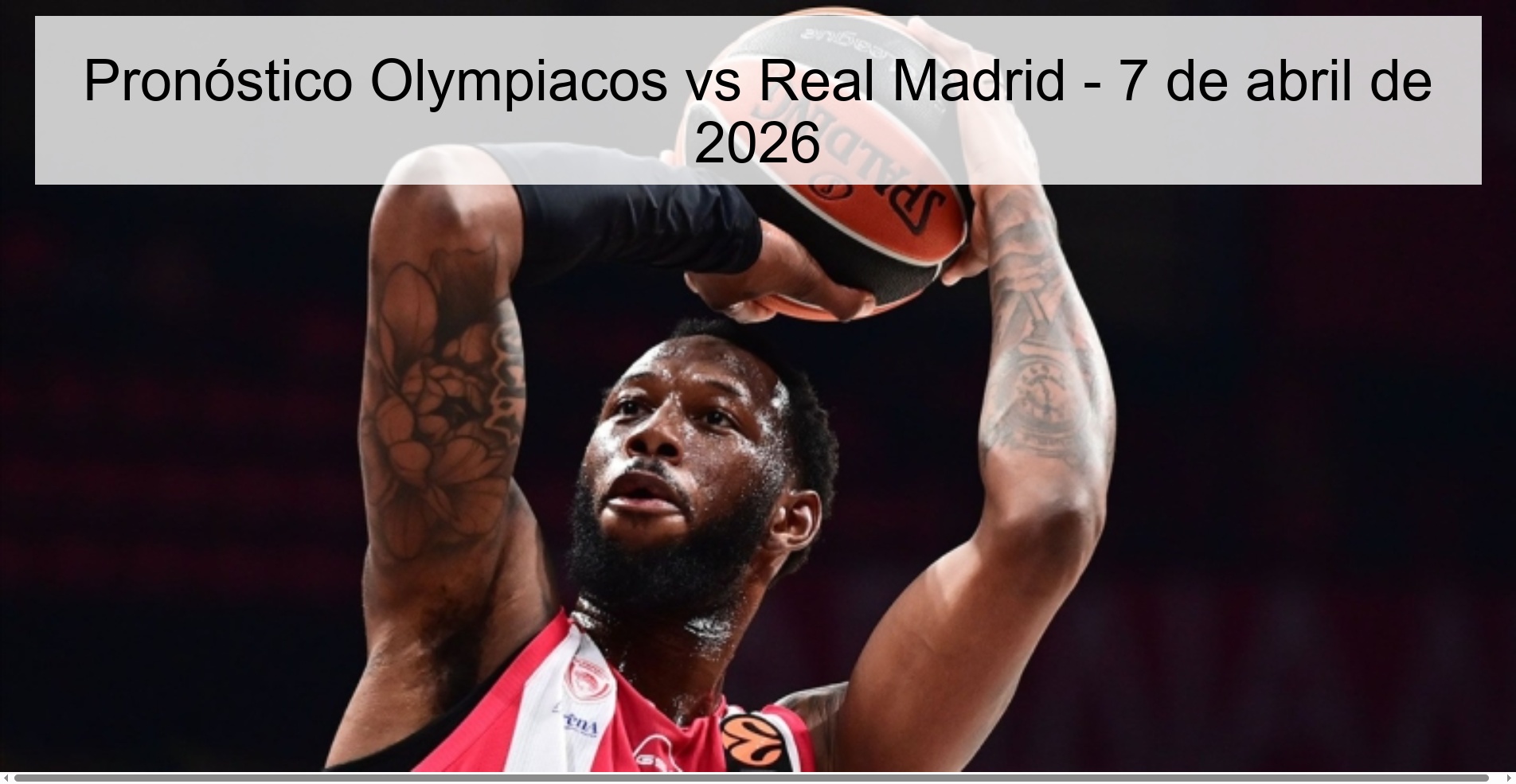 Olympiacos vs Real Madrid Prediction - April 7, 2026