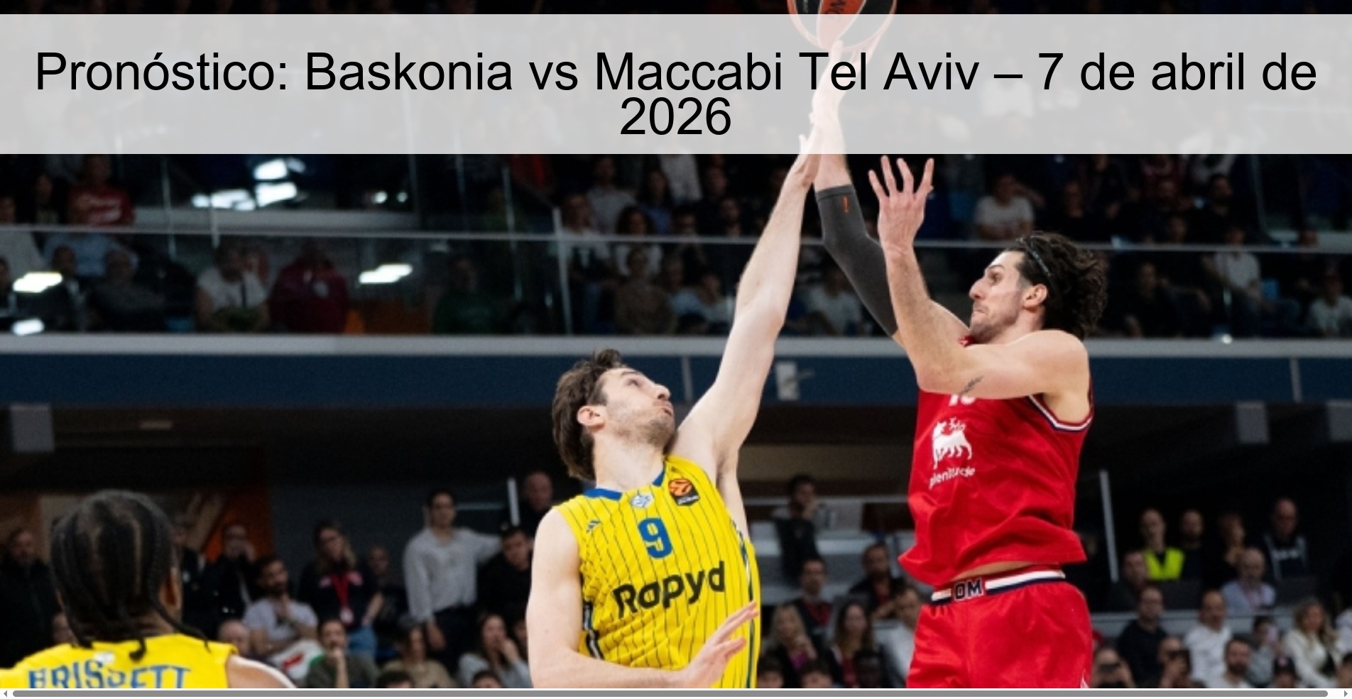 Prediction: Baskonia vs Maccabi Tel Aviv – April 7, 2026
