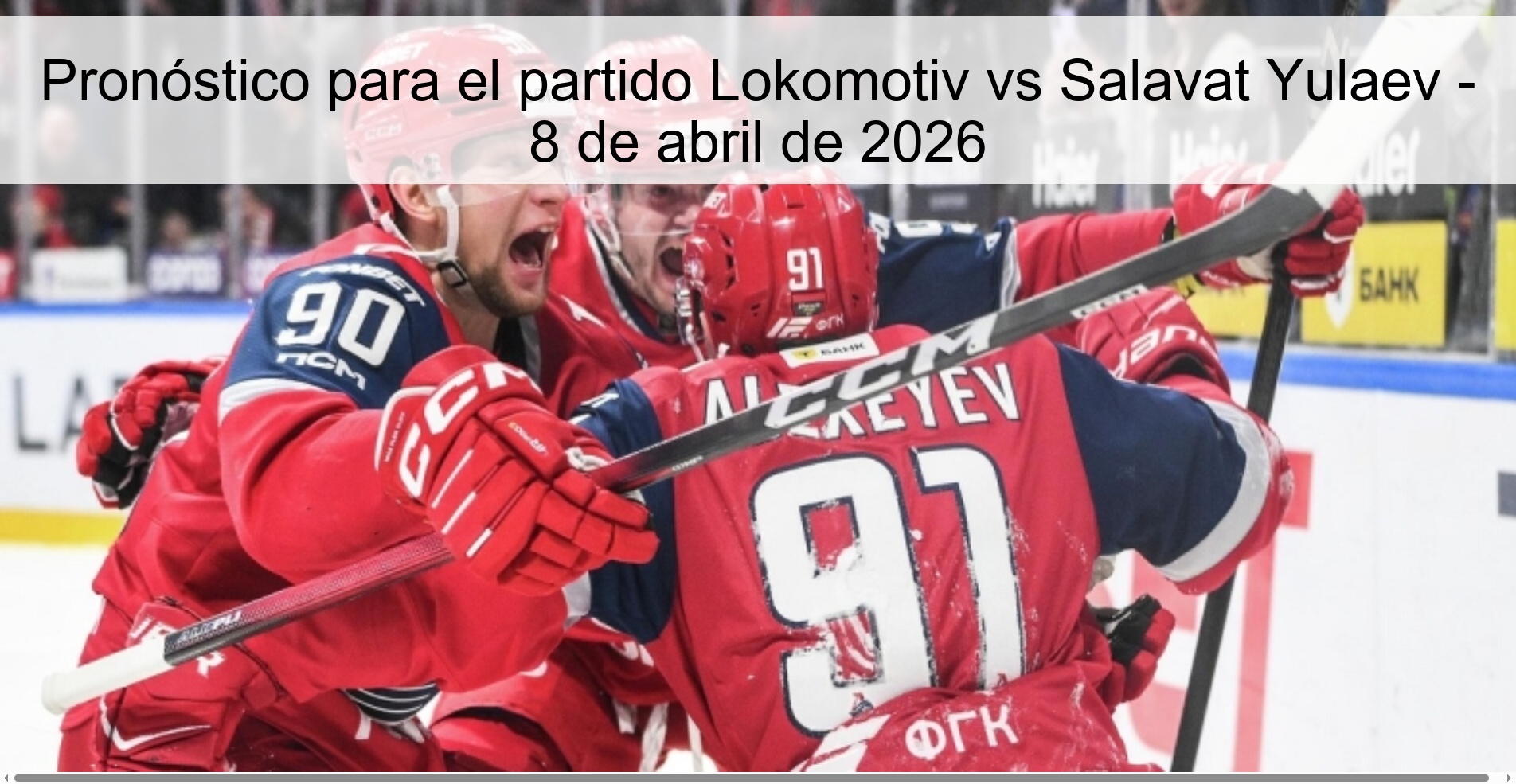Prediction for the match Lokomotiv vs Salavat Yulaev - April 8, 2026