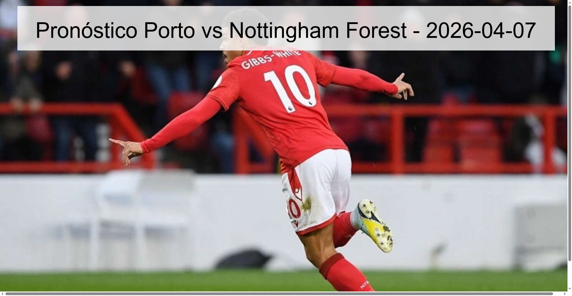 Porto vs Nottingham Forest Prediction - 2026-04-07