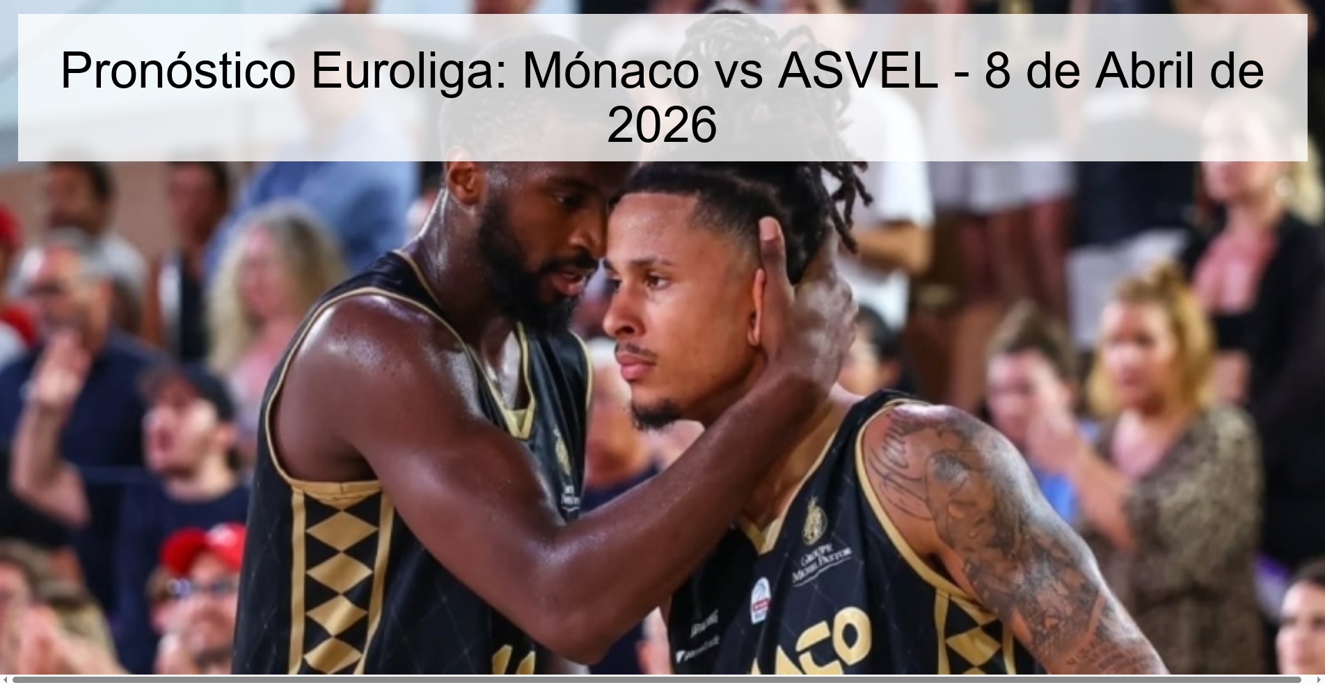 Euroleague Prediction: Monaco vs ASVEL - April 8, 2026