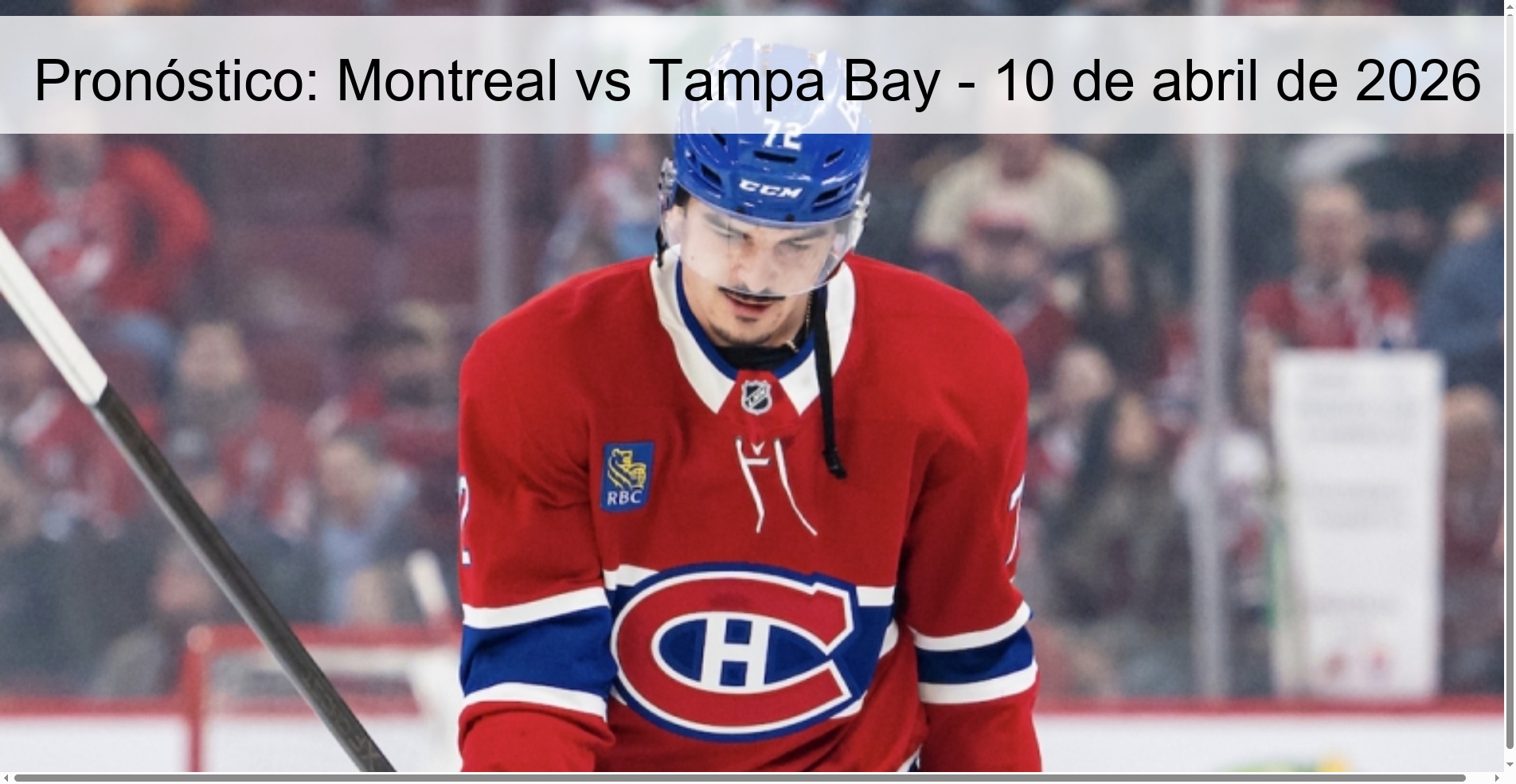 Prediction: Montreal vs Tampa Bay - April 10, 2026