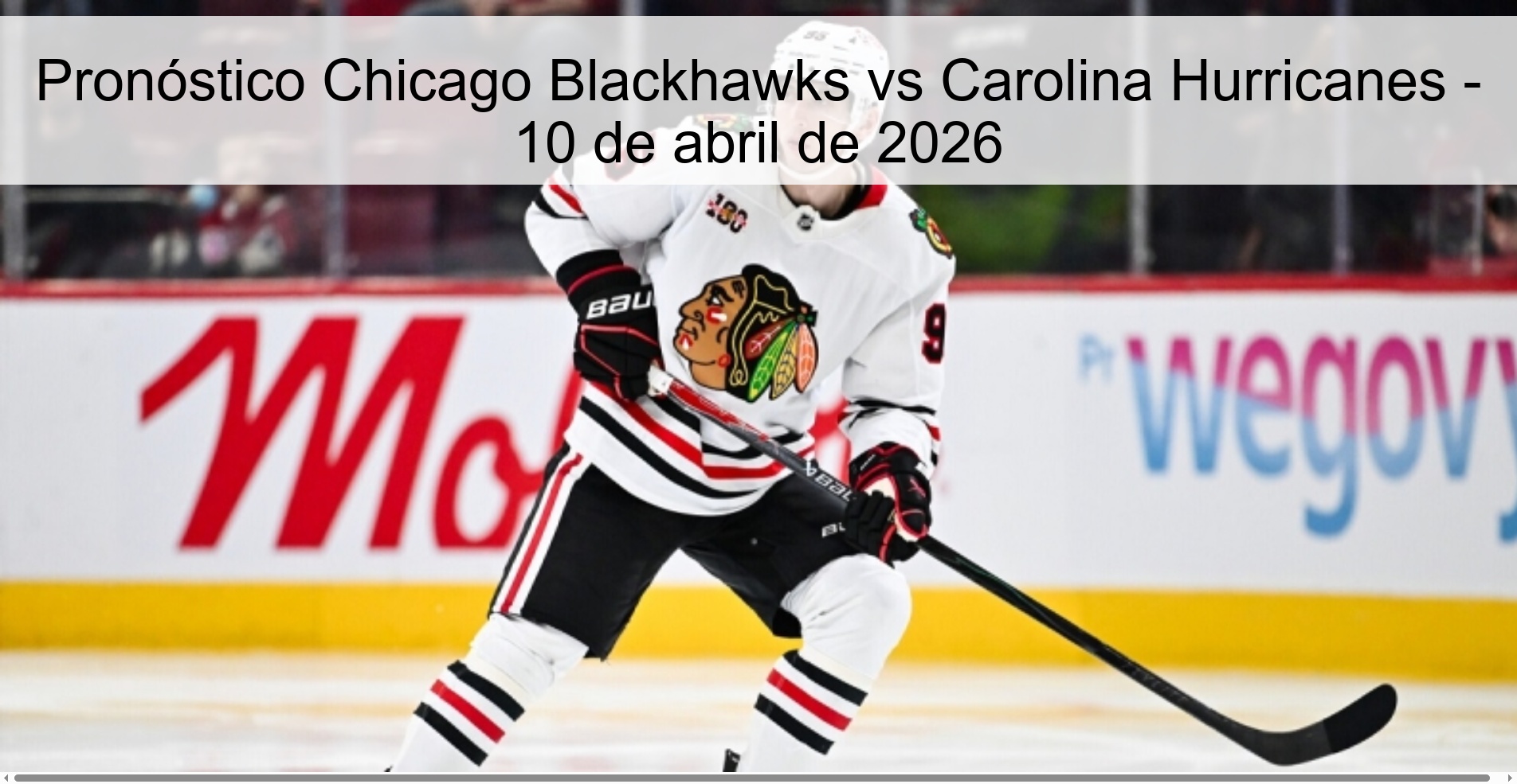 Chicago Blackhawks vs Carolina Hurricanes Prediction – April 10, 2026