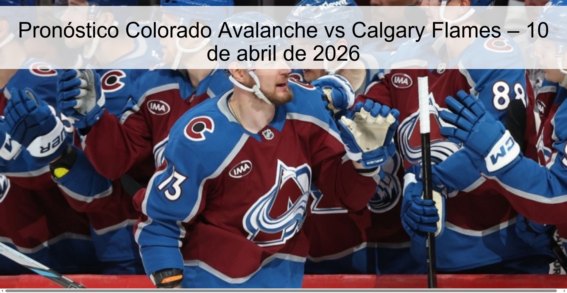 Colorado Avalanche vs Calgary Flames Prediction – April 10, 2026