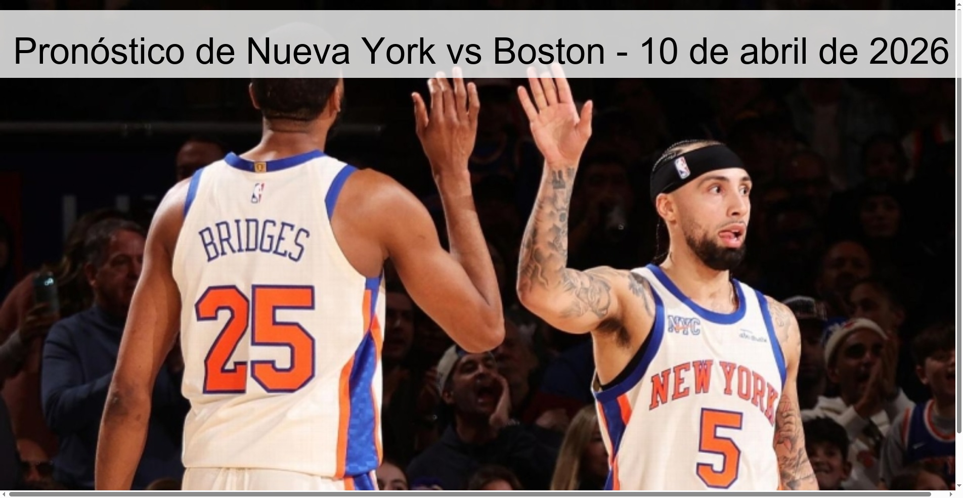 New York vs Boston Prediction – April 10, 2026