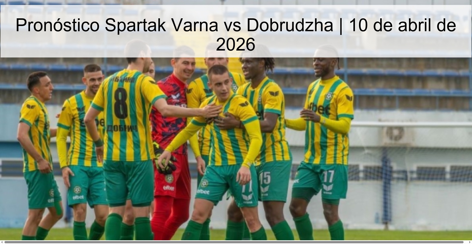 Spartak Varna vs Dobrudzha Prediction | April 10, 2026
