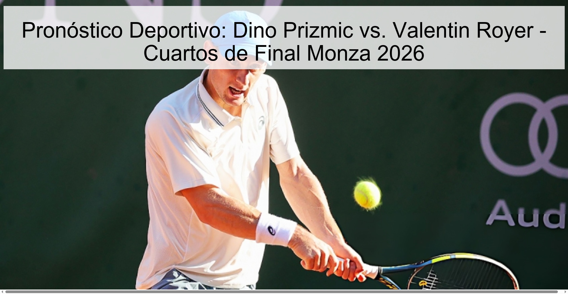 Sports Prediction: Dino Prizmic vs. Valentin Royer - Monza 2026 Quarterfinals