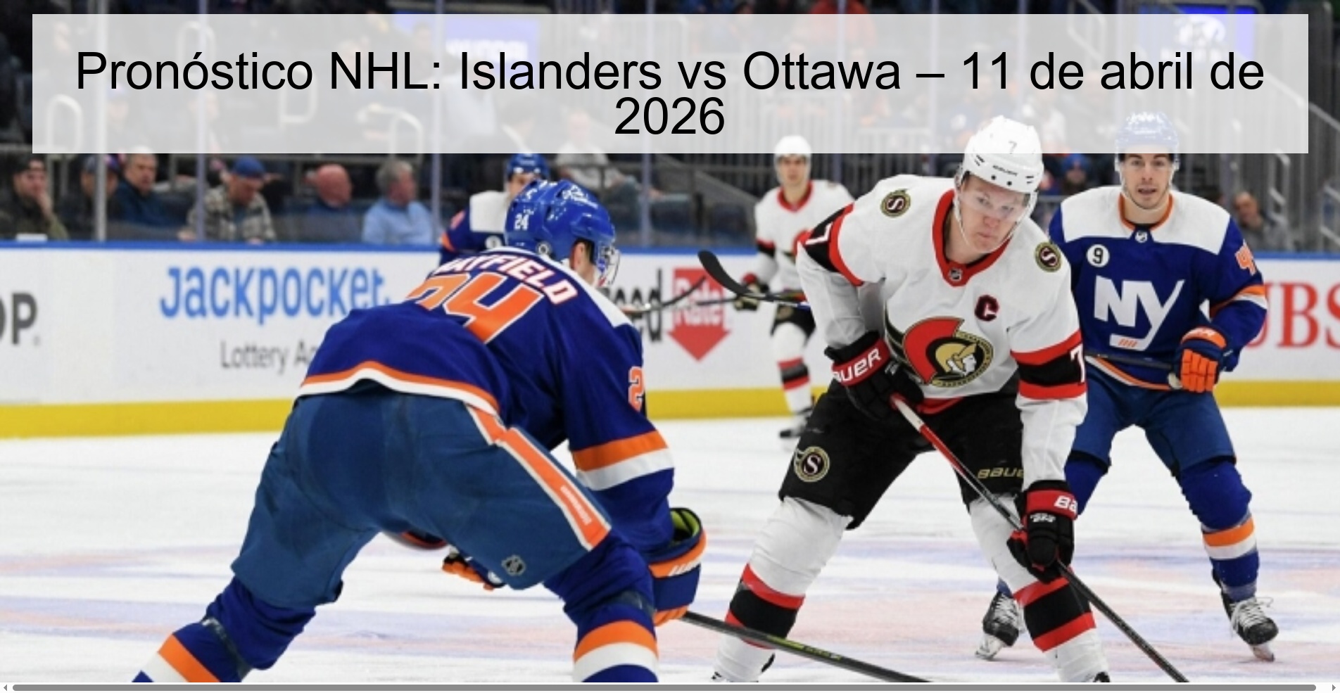 NHL Prediction: Islanders vs Ottawa – April 11, 2026