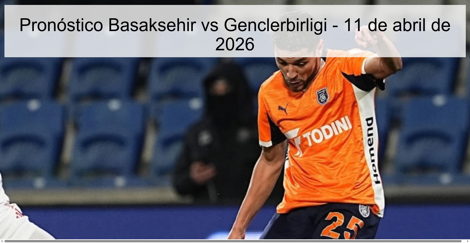 Basaksehir vs Genclerbirligi Prediction – April 11, 2026 Basaksehir vs Genclerbirligi Prediction – April 11, 2026