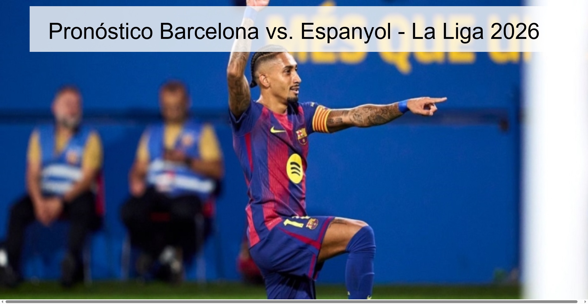 Pronóstico Barcelona vs. Espanyol - La Liga 2026 Pronóstico Barcelona vs. Espanyol - La Liga 2026