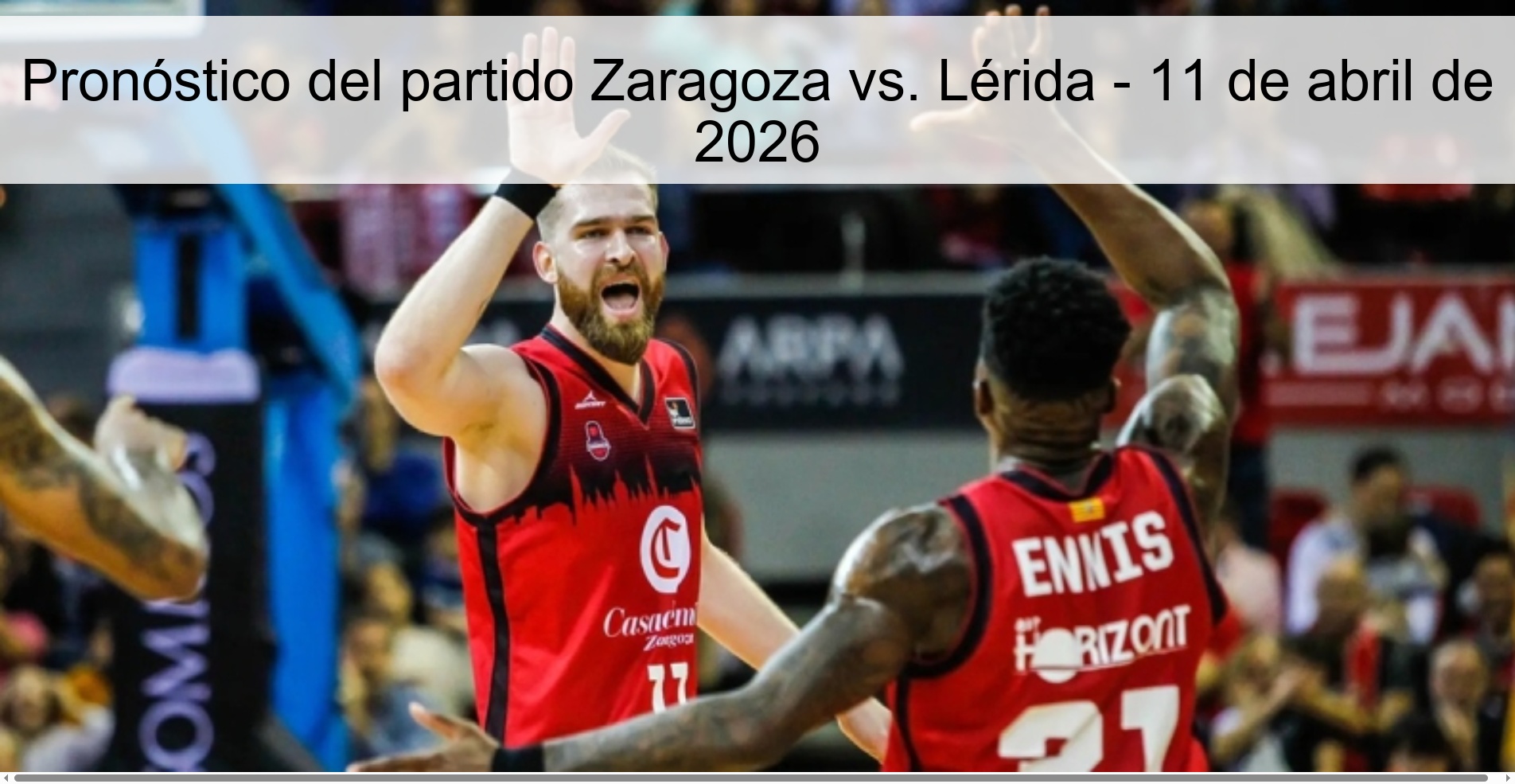 Pronóstico del partido Zaragoza vs. Lérida - 11 de abril de 2026