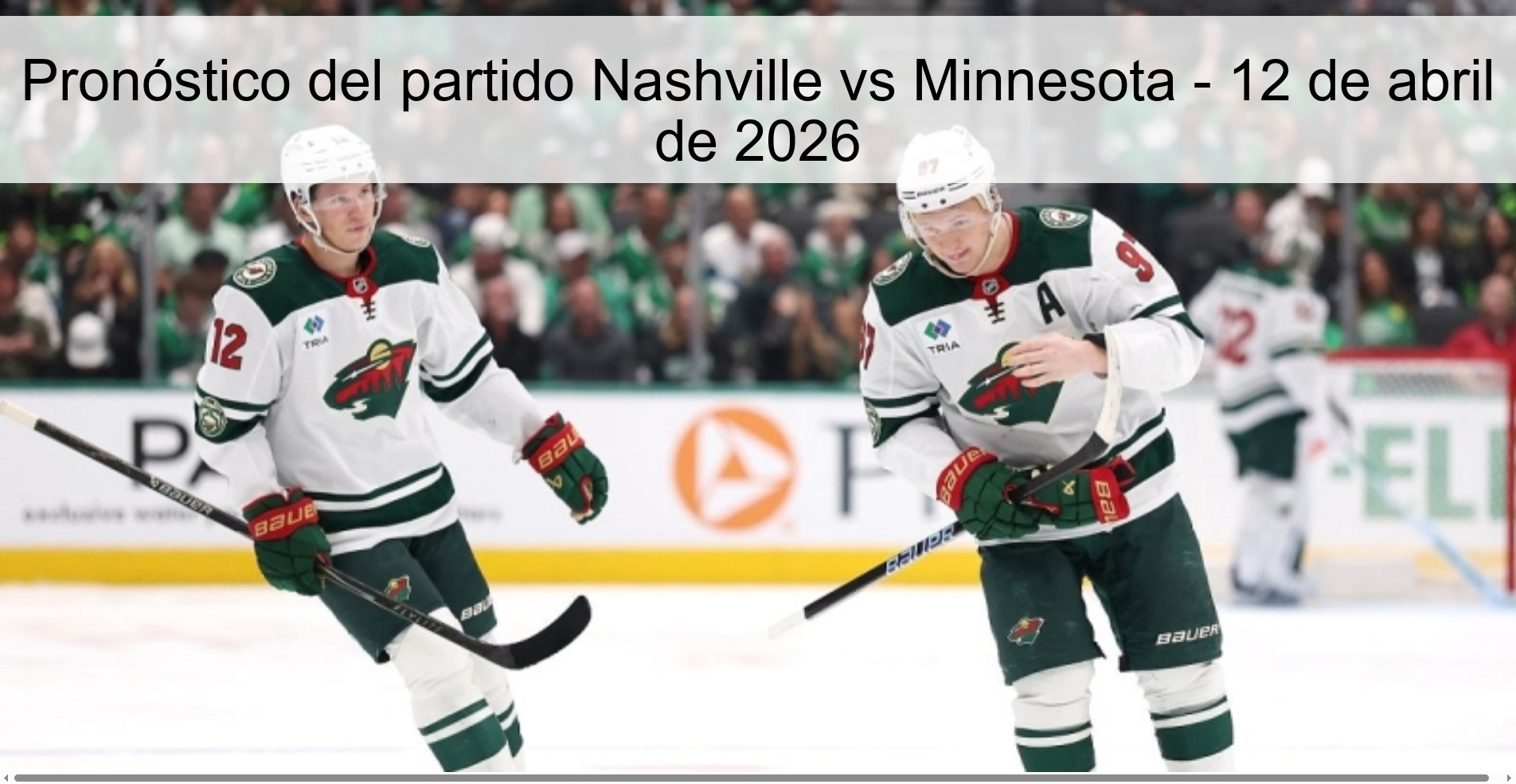 Nashville vs Minnesota Prediction – April 12, 2026