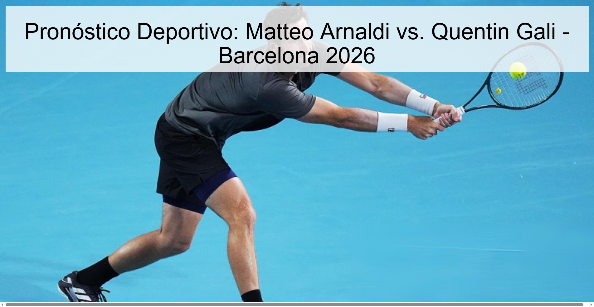 Sports Prediction: Matteo Arnaldi vs. Quentin Gali - Barcelona 2026