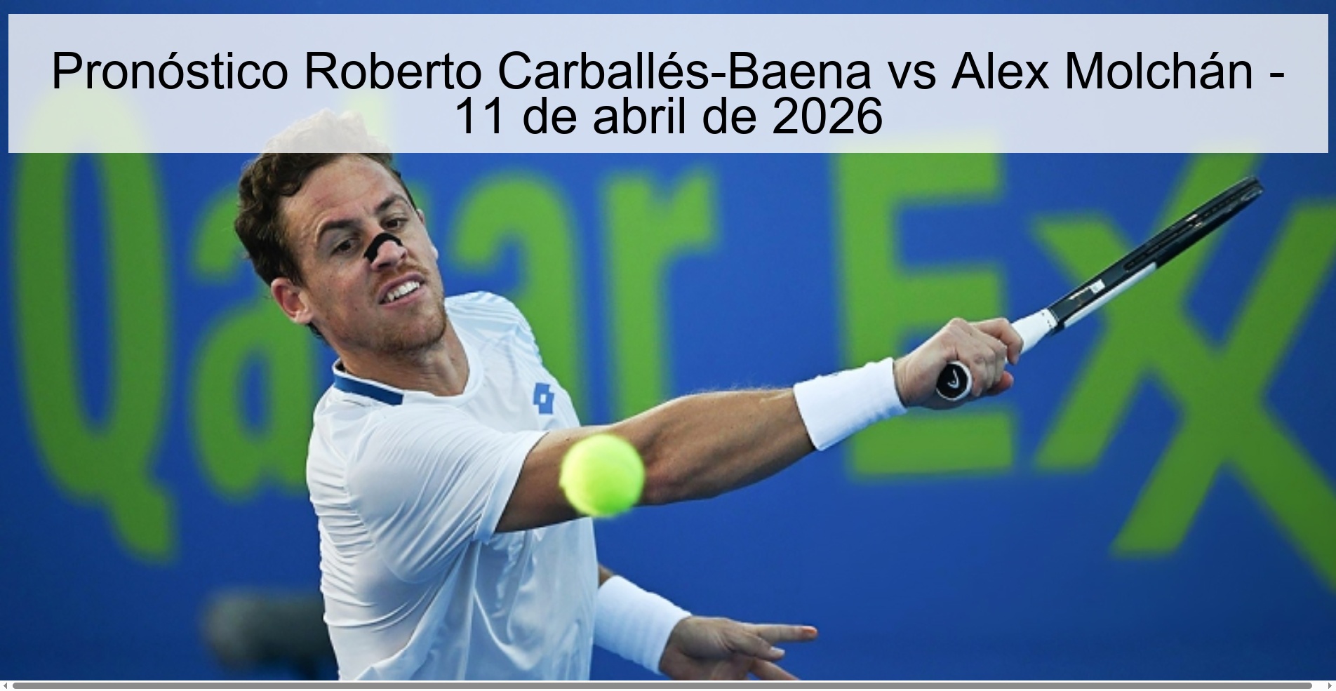 Roberto Carballés-Baena vs Alex Molchán Prediction - April 11, 2026