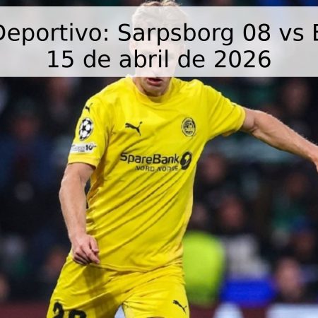 Pronóstico Deportivo: Sarpsborg 08 vs Bodo/Glimt – 15 de abril de 2026