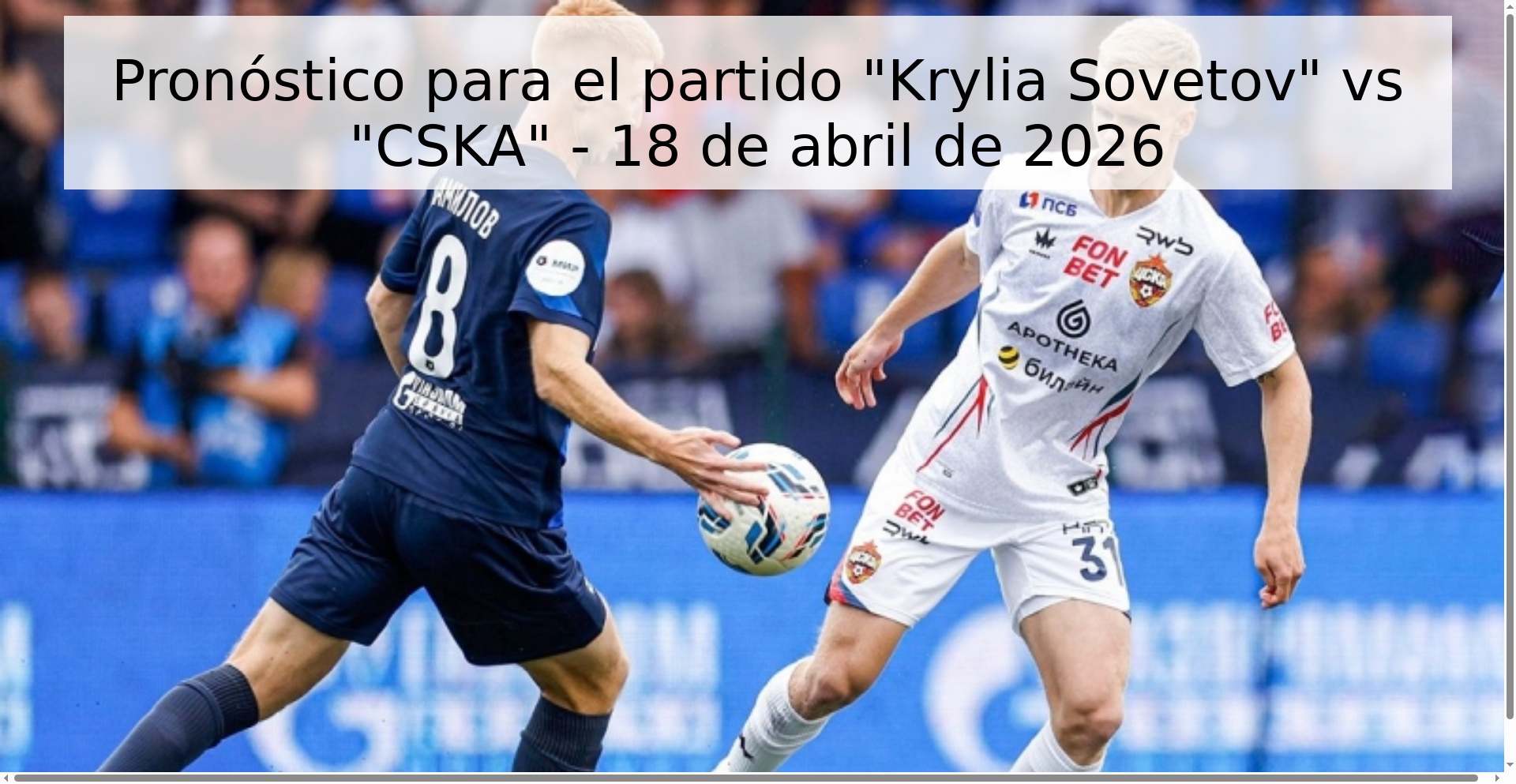 Pronóstico para el partido 
