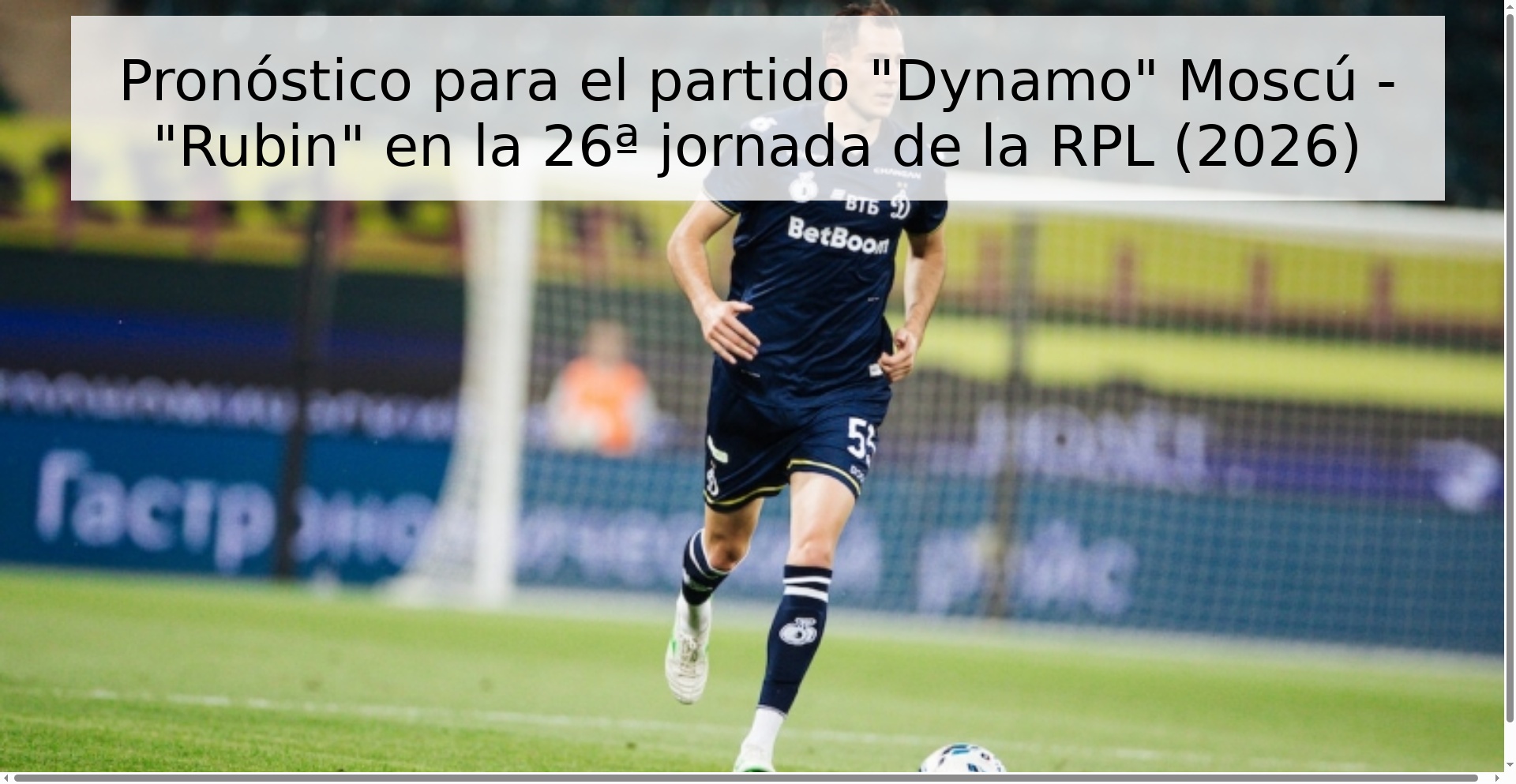 Pronóstico para el partido 