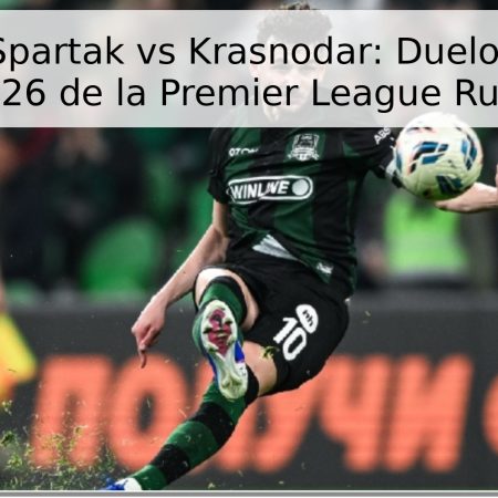 Pronóstico Spartak vs Krasnodar: Duelo Clave en la Jornada 26 de la Premier League Rusa 2026