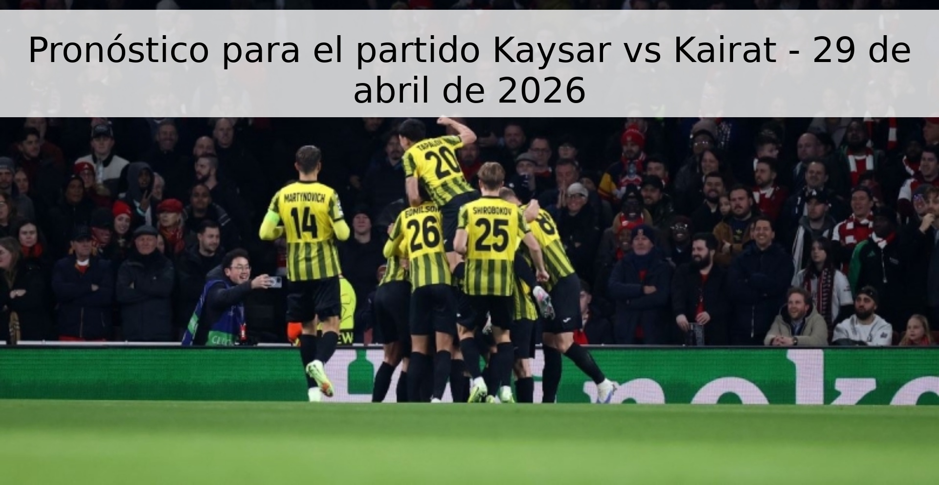 Pronóstico para el partido Kaysar vs Kairat - 29 de abril de 2026