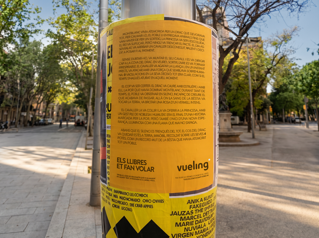 Descubre Barcelona de una forma única: Vueling convierte Sant Jordi en una aventura literaria Descubre Barcelona de una forma única: Vueling convierte Sant Jordi en una aventura literaria