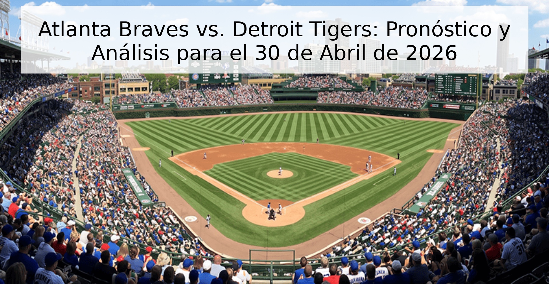 Atlanta Braves vs. Detroit Tigers: Pronóstico y Análisis para el 30 de Abril de 2026 Atlanta Braves vs. Detroit Tigers: Pronóstico y Análisis para el 30 de Abril de 2026