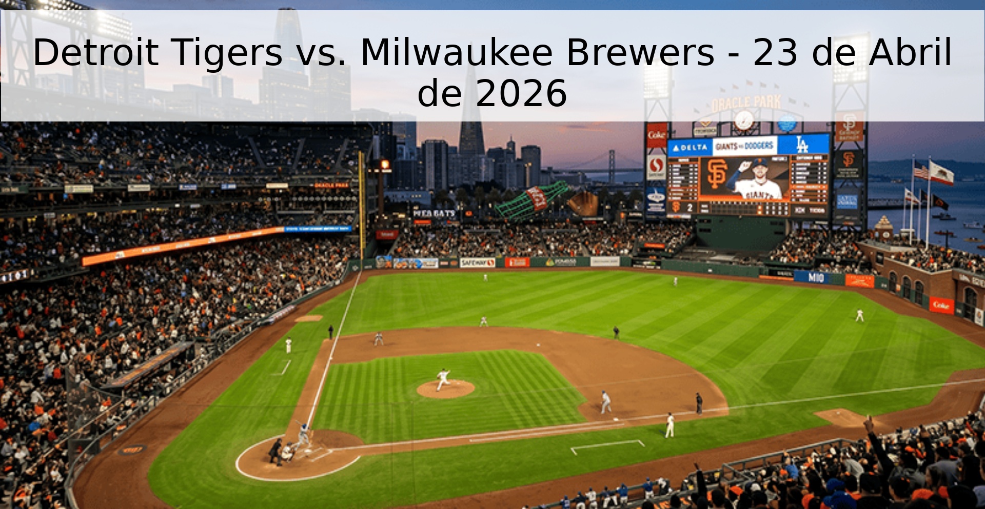 Detroit Tigers vs. Milwaukee Brewers - 23 de Abril de 2026 Detroit Tigers vs. Milwaukee Brewers - 23 de Abril de 2026