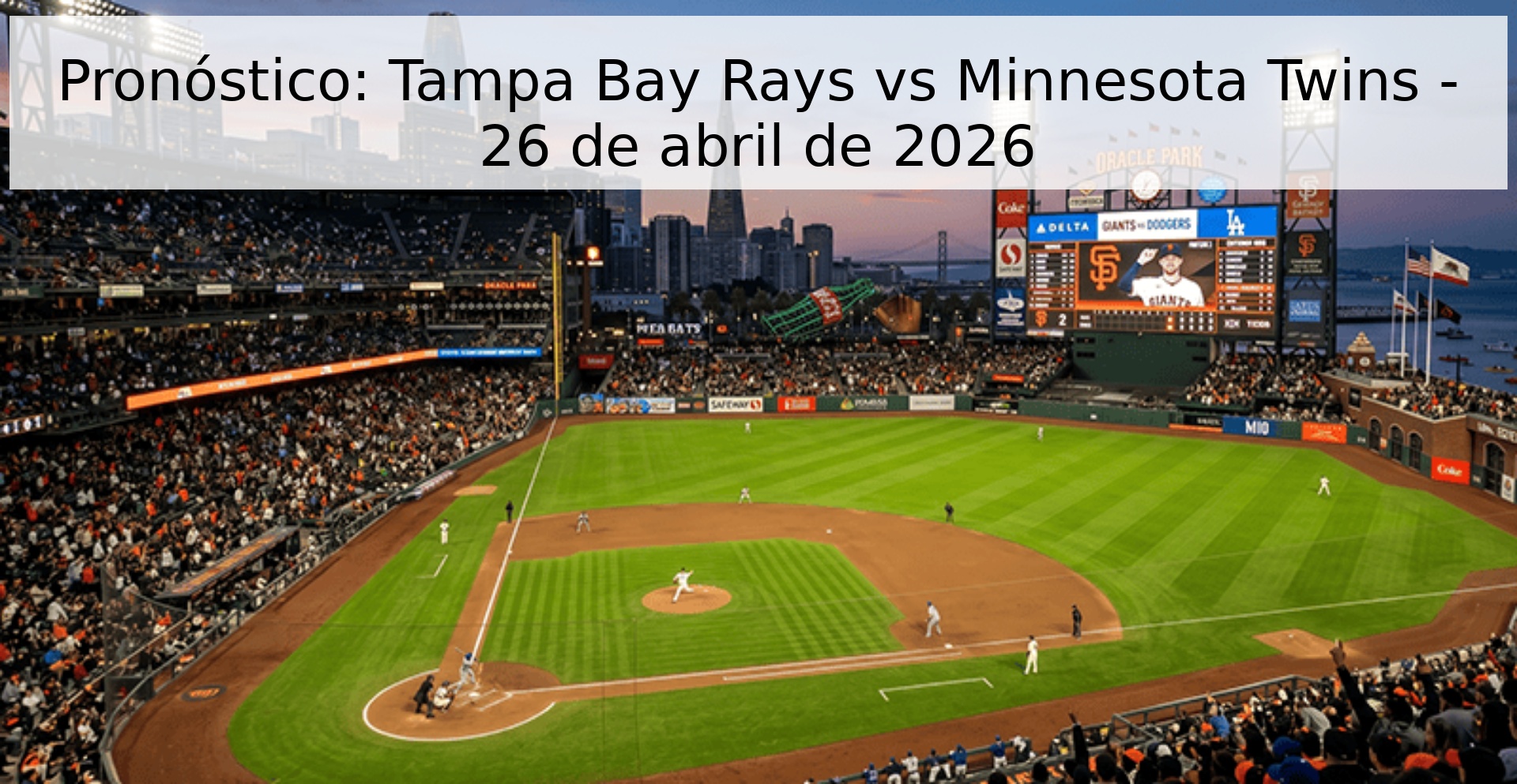 Pronóstico: Tampa Bay Rays vs Minnesota Twins - 26 de abril de 2026