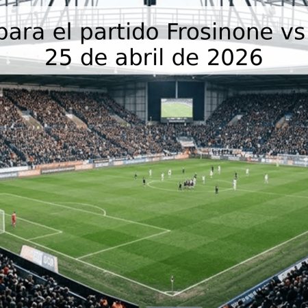 Pronóstico para el partido Frosinone vs Carrarese – 25 de abril de 2026