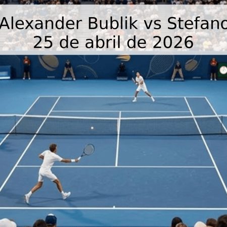 Pronóstico: Alexander Bublik vs Stefanos Tsitsipas – 25 de abril de 2026