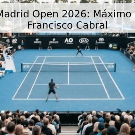 Pronóstico Madrid Open 2026: Máximo González vs Francisco Cabral