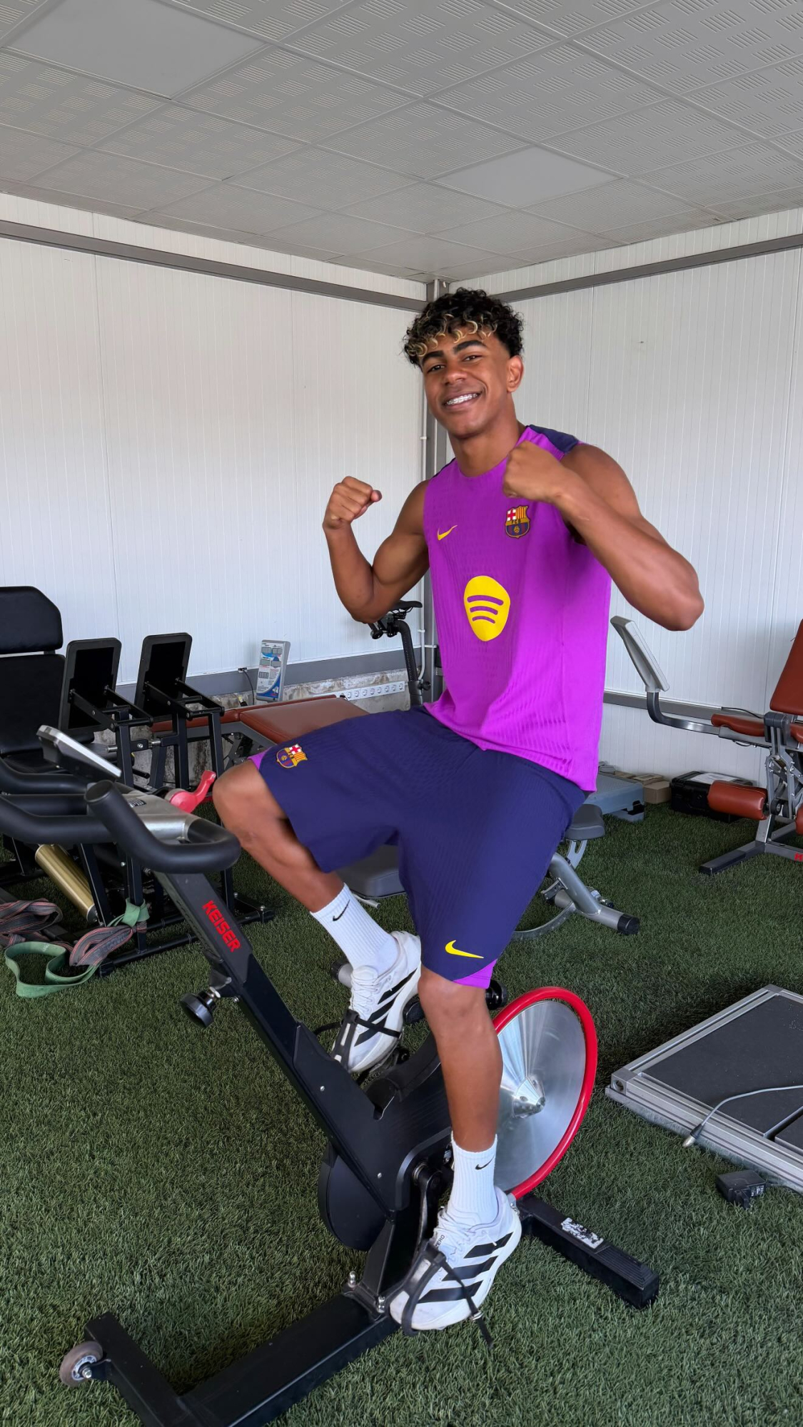 ¡Lamine Yamal acelera su recuperación! El joven talento blaugrana ya pisa el gimnasio con la vista puesta en el Mundial
