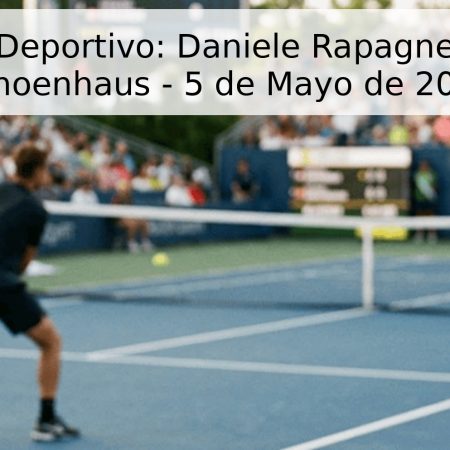 Pronóstico Deportivo: Daniele Rapagnetta vs. Max Schoenhaus – 5 de Mayo de 2026