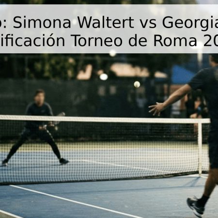 Pronóstico: Simona Waltert vs Georgia Pedone – Calificación Torneo de Roma 2026