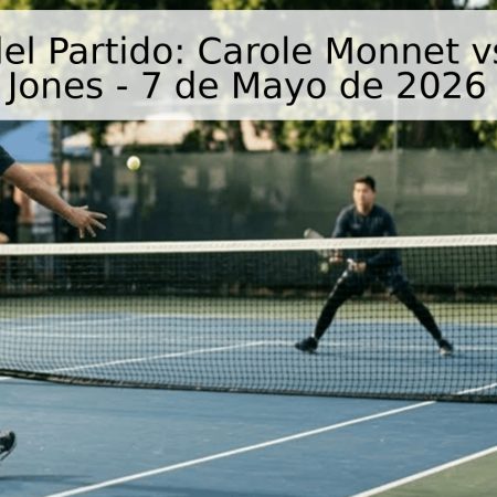 Pronóstico del Partido: Carole Monnet vs. Francesca Jones – 7 de Mayo de 2026