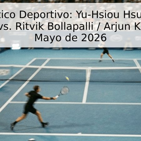 Pronóstico Deportivo: Yu-Hsiou Hsu / Seita Watanabe vs. Ritvik Bollapalli / Arjun Kadhe – 7 de Mayo de 2026