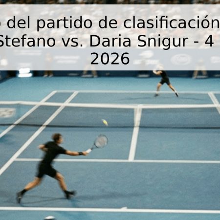 Pronóstico del partido de clasificación en Roma: Samira De Stefano vs. Daria Snigur – 4 de mayo de 2026